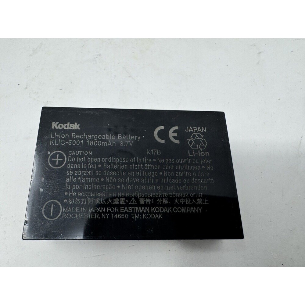 Kodak KLIC-5001 1800mAh 3.7V rechargeable camera battery